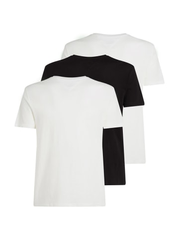 Tommy Hilfiger 3er-Set: Shirts in Weiß/ Schwarz