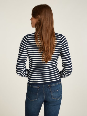 Tommy Hilfiger Poloshirt in Dunkelblau/ Weiß