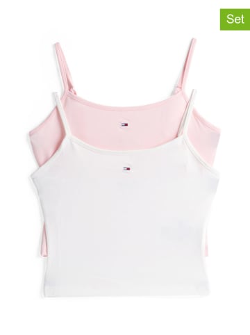 Tommy Hilfiger 2er-Set: Tops in Creme/ Rosé