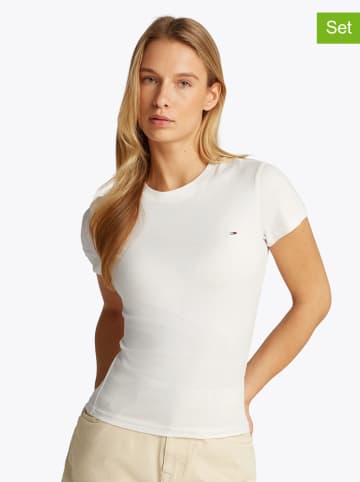 Tommy Hilfiger 2er-Set: Shirts in Creme