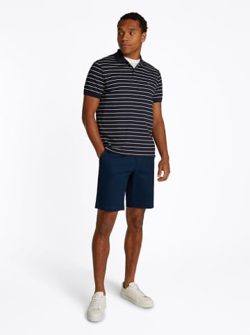 Tommy Hilfiger Poloshirt in Dunkelblau/ Creme