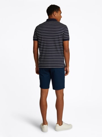 Tommy Hilfiger Poloshirt in Dunkelblau/ Creme