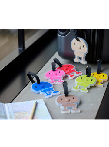 Hoptimist Kofferanhänger in Beige - (L)10 x (B)8 cm