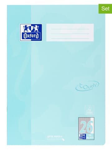 Oxford 5er-Set: Schulhefte "Touch - Lineatur 26" in Hellblau - DIN A4