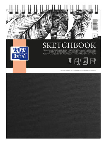 Oxford Szkicownik w kolorze czarnym - DIN A4