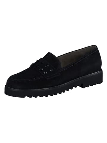 Paul Green Leder-Mokassins in Schwarz