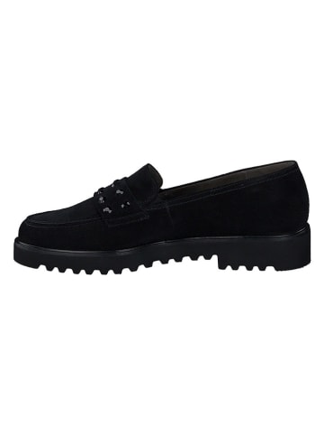 Paul Green Leder-Mokassins in Schwarz