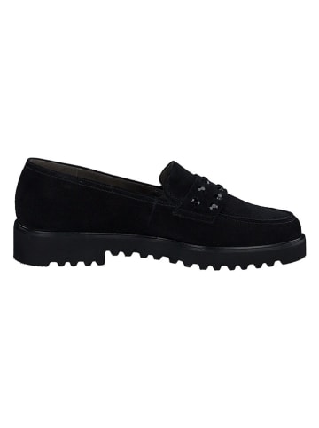 Paul Green Leren mocassins zwart
