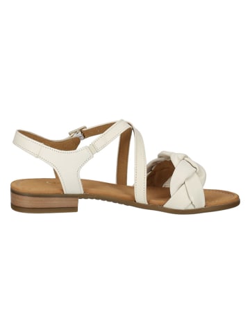 Gabor Leren sandalen crème