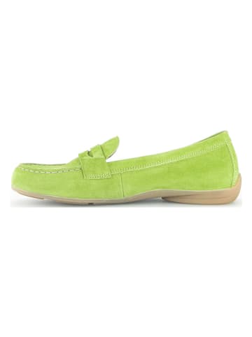 Gabor Leren mocassins "Gabor" citroengroen