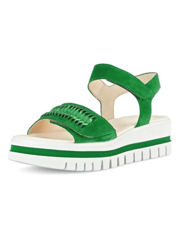 Gabor Leren sandalen groen