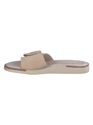 Paul Green Leder-Pantoletten in Beige