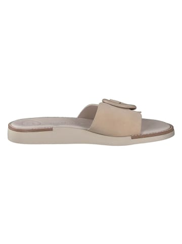 Paul Green Leder-Pantoletten in Beige