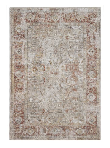 ABC Italia Kurzflor-Teppich "Caravan" in Grau/ Orange