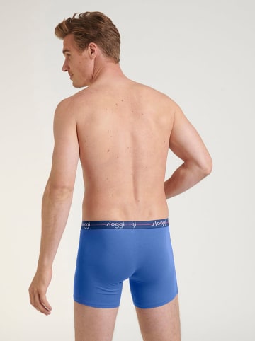 Sloggi 2er-Sets: Boxershorts in Blau/ Hellblau