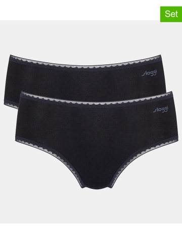Sloggi 2er-Set: Slips  in Schwarz