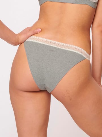Sloggi Figi (2 pary) "Ribbed Tanga" w kolorze morskim i szarym