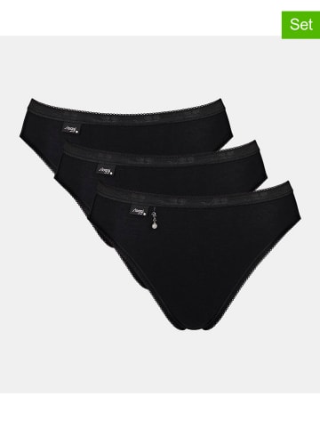 Sloggi 3er-Set: Slips in Schwarz