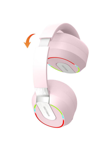 SmartCase Słuchawki nauszne Bluetooth w kolorze jasnoróżowym