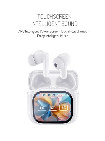 SmartCase Bluetooth-In-Ear-Kopfhörer in Weiß