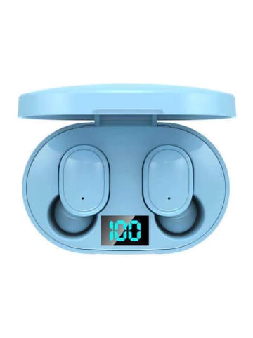 SmartCase Bluetooth-In-Ear-Kopfhörer in Hellblau