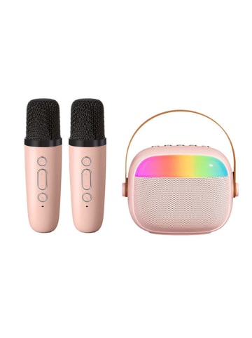 SmartCase 3tlg. Bluetooth-Karaoke-Set in Rosa