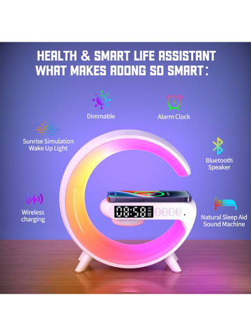 SmartCase Budzik LED w kolorze białym