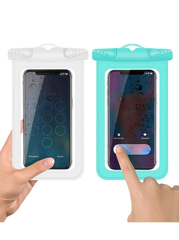 SWEET ACCESS Wodoszczelne etui w kolorze białym na telefon