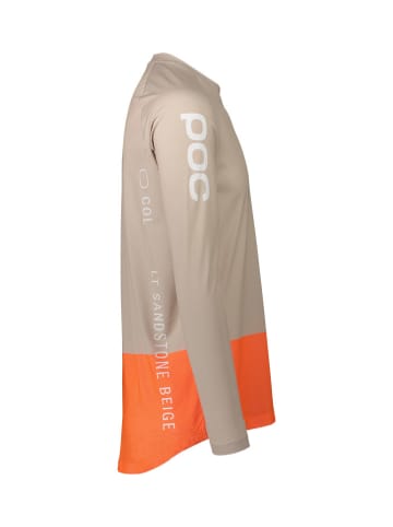 POC Fahrradshirt "MTB Pure" in Beige/ Orange