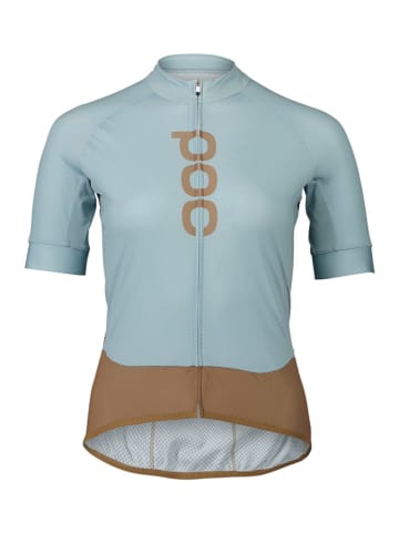 POC Fahrradtrikot "Essential Road" in Hellblau/ Hellbraun