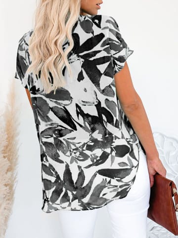 LA Angels Bluse in Weiß/ Schwarz
