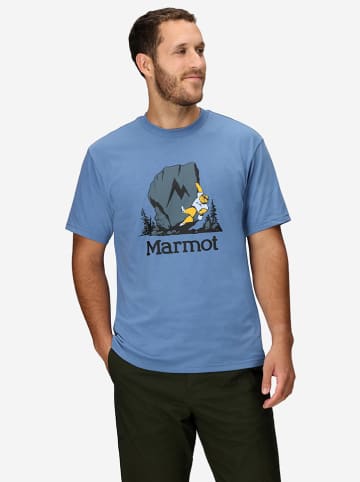 Marmot Shirt "Bouldering Marty" in Blau