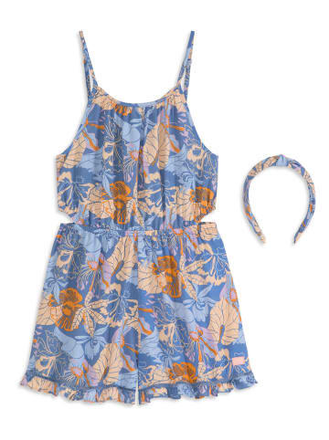Scotch & Soda Jumpsuit in Blau/ Beige