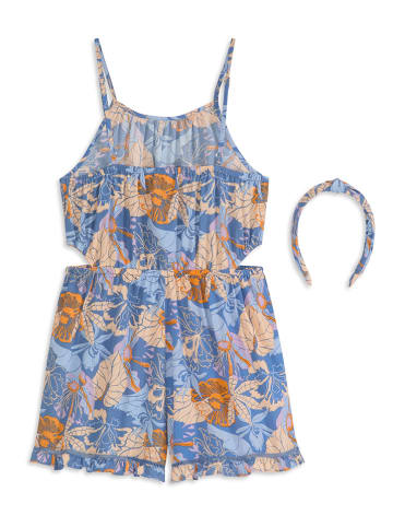 Scotch & Soda Jumpsuit in Blau/ Beige