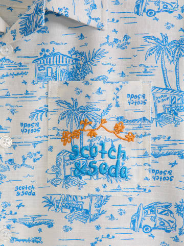 Scotch & Soda Hemd in Blau/ Weiß