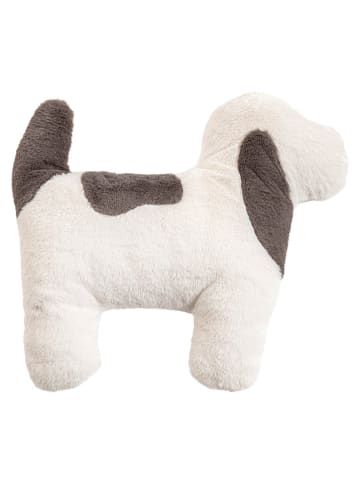 Magma Heimtex Kissen "Bello" in Creme/ Braun - (L)34 x (B)40 cm