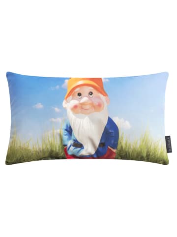 Magma Heimtex Kissen "Gartenzwerg" in Blau - (L)30 x (B)50 cm