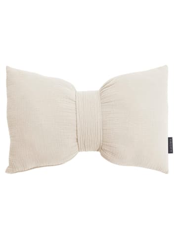 Magma Heimtex Schleifenkissen "Oline" in Creme - (L)30 x (B)45 cm