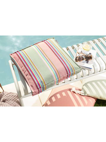 Magma Heimtex Outdoorkussenhoes "Saint Tropez" mintgroen/lichtroze - (L)40 x (B)40 cm