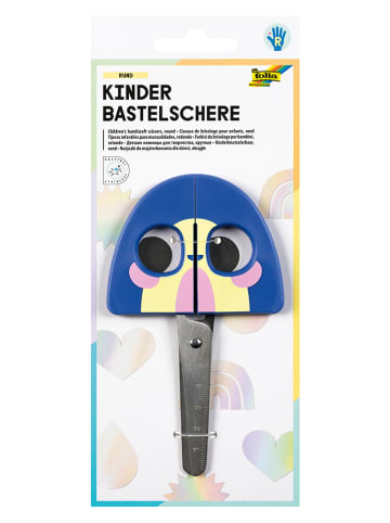 folia PAPER Kinder-Bastelschere "Rainbow" in Blau - ab 6 Jahren