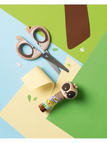 folia PAPER Kinder-Bastelschere "Sloth" in Hellbraun - ab 6 Jahren