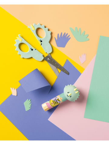 folia PAPER Kinder-Bastelschere "Dino" in Mint - ab 6 Jahren