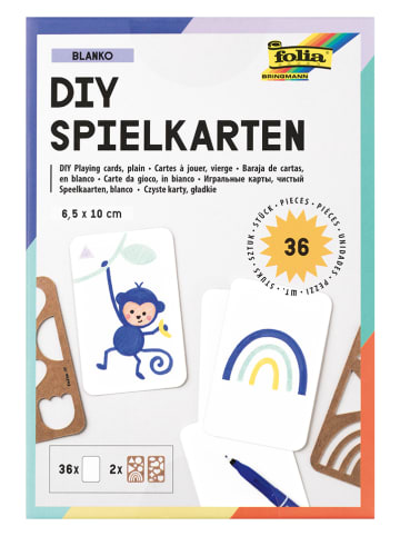 folia PAPER Spielkarten-Bastelset "Blanko" - ab 3 Jahren