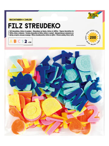 folia PAPER Filz-Streudeko "Buchstaben & Zahlen" in Bunt - ab 5 Jahren