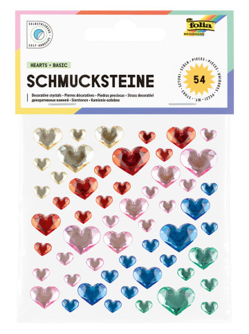 folia PAPER Schmucksteine "Hearts Basic" - ab 5 Jahren