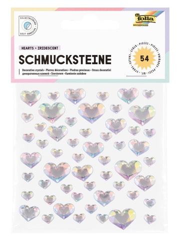 folia PAPER Schmucksteine "Hearts Iridescent" - ab 5 Jahren