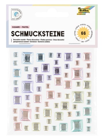 folia PAPER Schmucksteine "Square Pastel" - ab 5 Jahren
