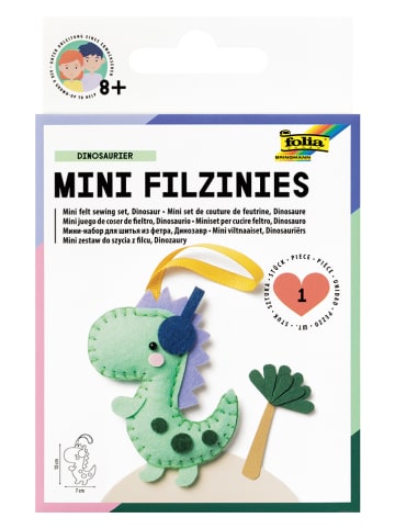 folia PAPER Filz-Bastelset "Dinosaurier" - ab 8 Jahren