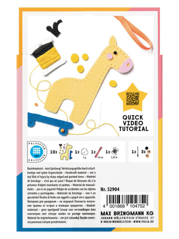folia PAPER Zestaw do majsterkowania "Giraffe" z filcu - 8+