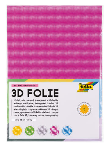 folia PAPER 3D-Folie in Bunt - ab 6 Jahren 150µ, 23x33cm